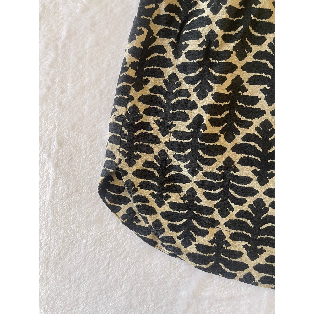 Madewell Silk Daylight Dress Size 2 Ikat Bloom Navy Cream Halter Fit Flare - Picture 13 of 15